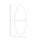 Skutchi Designs 45 in W, 120 in L, 29 in H, Engineered Wood Top, White HAR-OVL-46X119-T-ELEC-WHCYPRESS - alternate 3